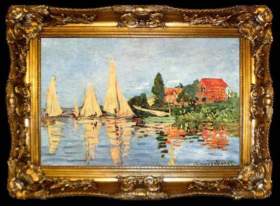 framed  Claude Monet Regatta bei Argenteuil, ta009-2