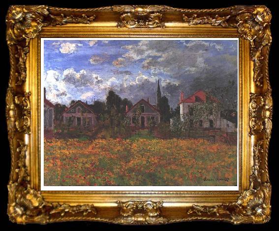 framed  Claude Monet Maisons dArgenteuil, ta009-2
