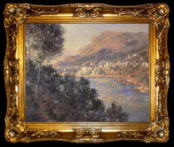 framed  Claude Monet Monte Carlo vu de Roquebrune, ta009-2