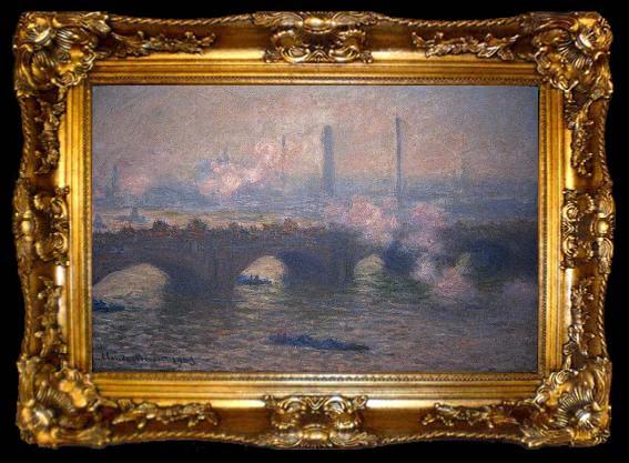 framed  Claude Monet Waterloo Bridge, ta009-2