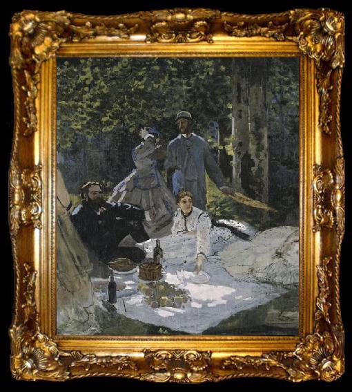 framed  Claude Monet Le dejeuner sur l