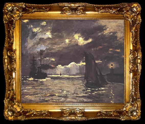 framed  Claude Monet A Seascape, ta009-2