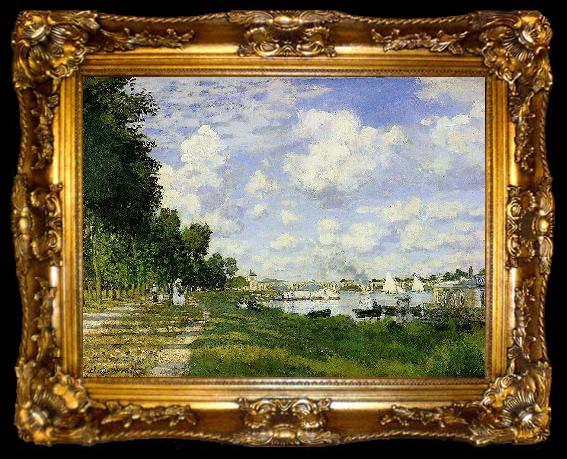 framed  Claude Monet The Basin at Argenteuil, ta009-2