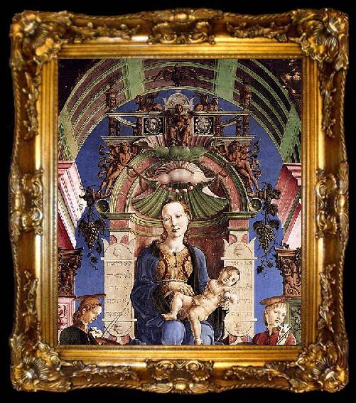 framed  Cosimo Tura Madonna with the Child Enthroned, ta009-2