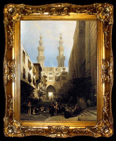 framed  David Roberts A View in Cairo, ta009-2