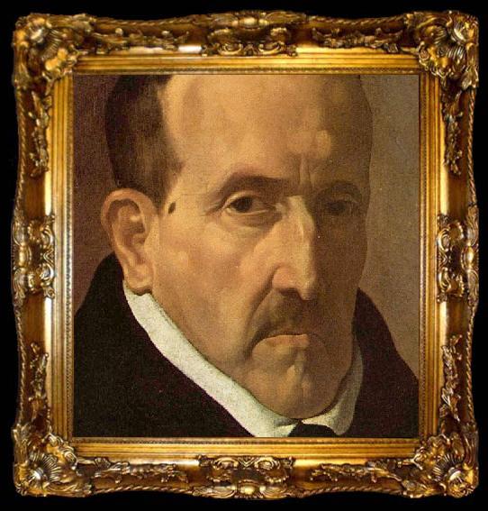 framed  Diego Velazquez Retrato de Luis de Gongora realizado en su primera visita a Madrid por Diego Velazquez., ta009-2
