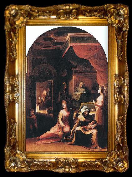 framed  Domenico Beccafumi Birth of the Virgin, ta009-2