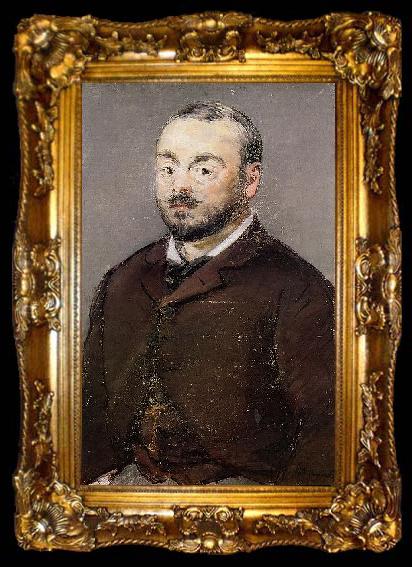 framed  Edouard Manet Emmanuel Chabrier, ta009-2