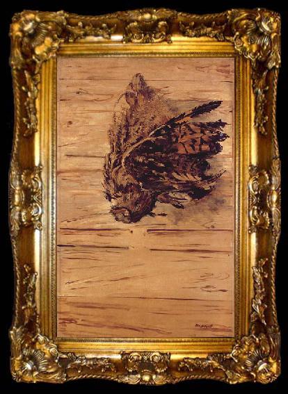 framed  Edouard Manet Toter Uhu, ta009-2