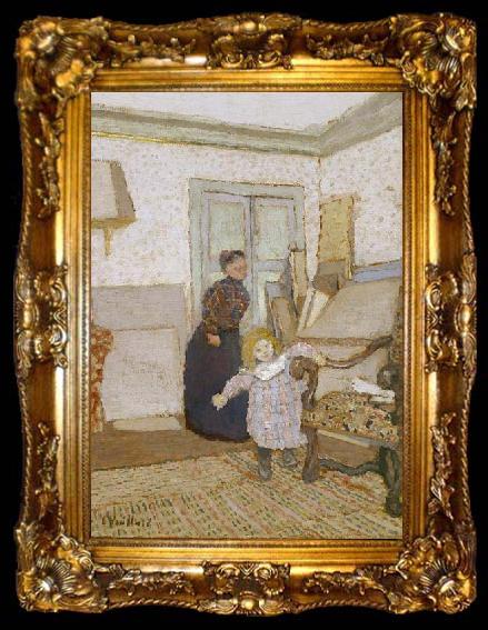 framed  Edouard Vuillard First Steps, ta009-2