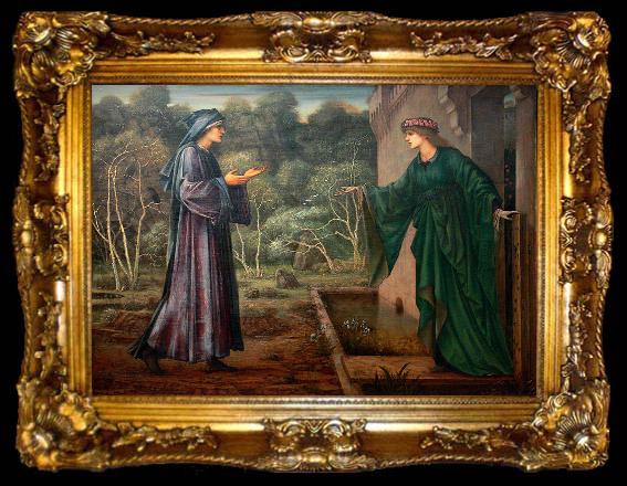 framed  Edward Burne-Jones The Pilgrim at the Gate of Idleness, ta009-2