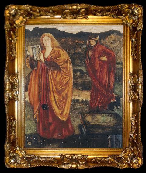 framed  Edward Burne-Jones Merlin and Nimue, ta009-2