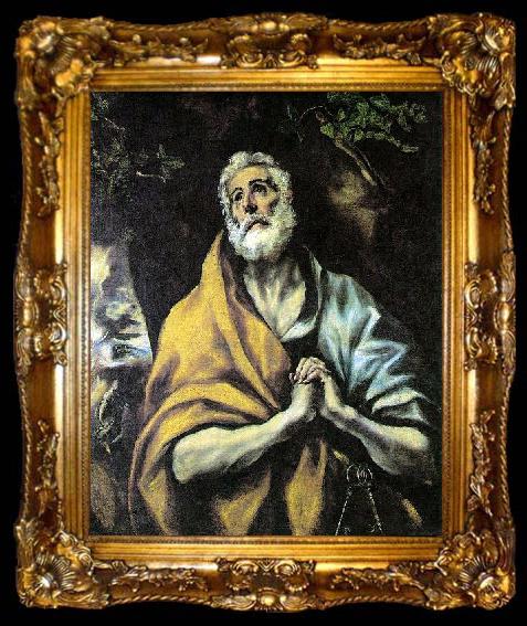 framed  El Greco The Repentant Peter, ta009-2