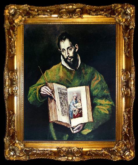 framed  El Greco Lukas als Maler, ta009-2