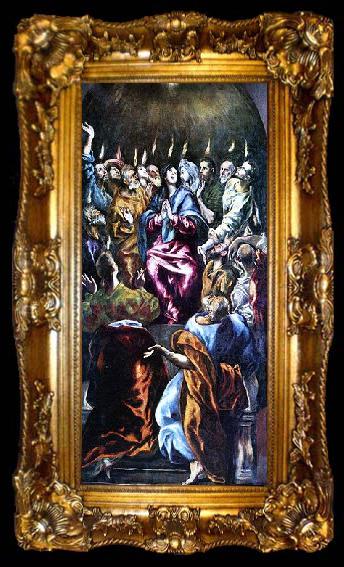 framed  El Greco Ausgiebung des Hl. Geistes, ta009-2