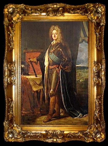 framed  Eloi Firmin Feron Portrait of Adrien Maurice de Noailles 3eme duc de Noailles, ta009-2