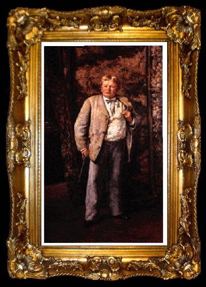 framed  Ernst Josephson Portrait of Carl Skanberg, ta009-2