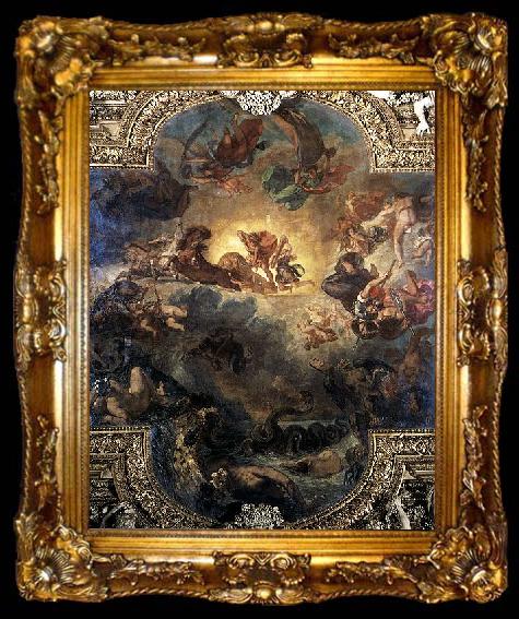framed  Eugene Delacroix Apollo Slays Python, ta009-2