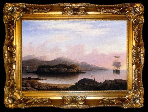 framed  Fitz Hugh Lane Off Mount Desert Island, ta009-2