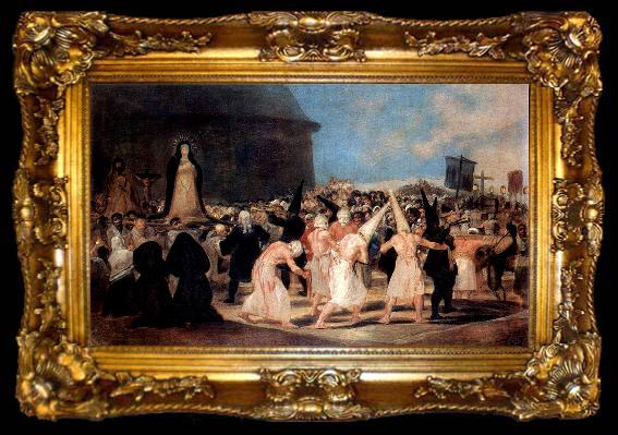 framed  Francisco de Goya Geiblerprozession, ta009-2