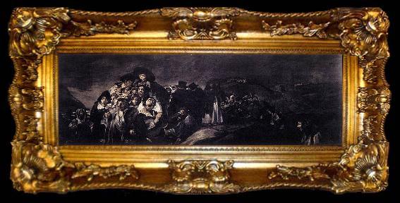 framed  Francisco de Goya A Pilgrimage to San Isidro, ta009-2