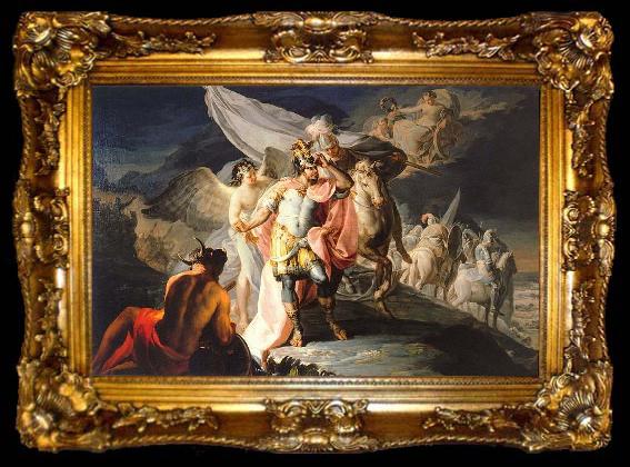 framed  Francisco de Goya Anibal vencedor contempla por primera vez Italia desde los Alpes, ta009-2