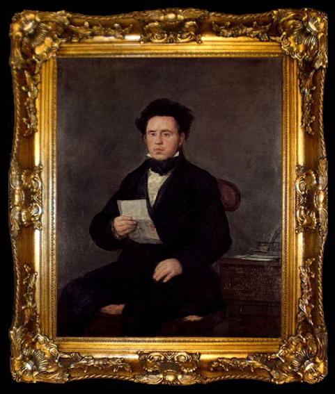 framed  Francisco de Goya Portrat des Juan Bautista de Muguiro, ta009-2