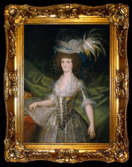 framed  Francisco de Goya Queen of Spain Maria Louisa, nee Bourbon-Parma., ta009-2