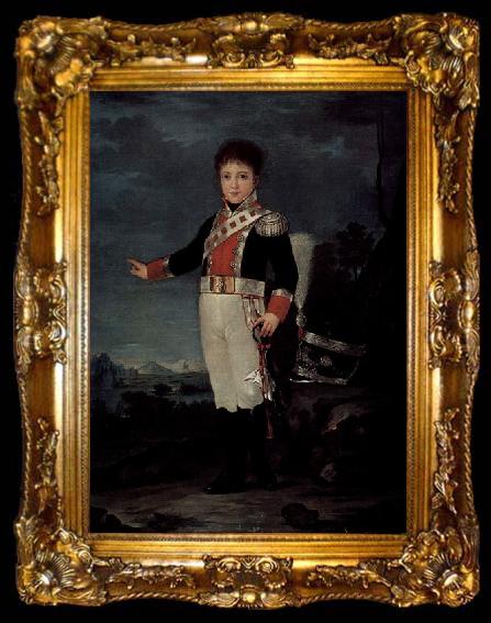 framed  Francisco de Goya Portrat des Don Sebastian Gabriel de Borbon y Braganza, ta009-2