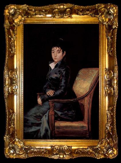 framed  Francisco de Goya Portrat der Dona Teresa Sureda, ta009-2