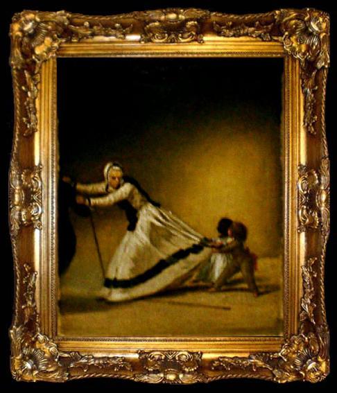 framed  Francisco de Goya Scene from the palace of the Duchess of Alba, ta009-2