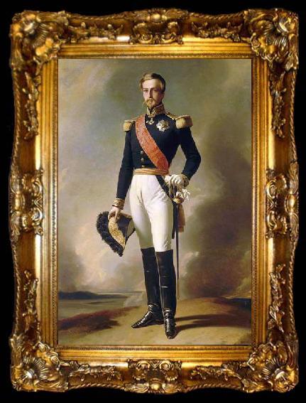 framed  Franz Xaver Winterhalter Portrait of Prince Henri, Duke of Aumale, ta009-2