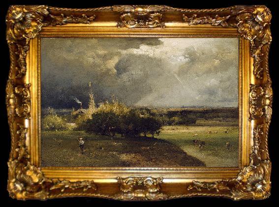 framed  George Inness The Coming Storm, ta009-2