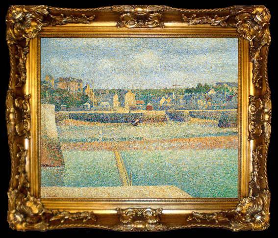 framed  Georges Seurat The Outer Harbor, ta009-2