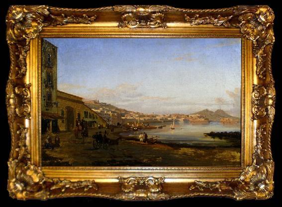 framed  Giacinto Gigante Marina di Posillipo, ta009-2