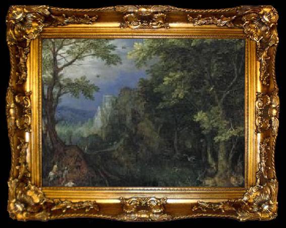 framed  Gillis van Coninxloo Mountainous Landscape., ta009-2