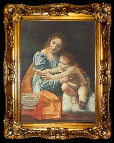 framed  Giovanni Antonio Boltraffio Maria mit dem Kind, ta009-2