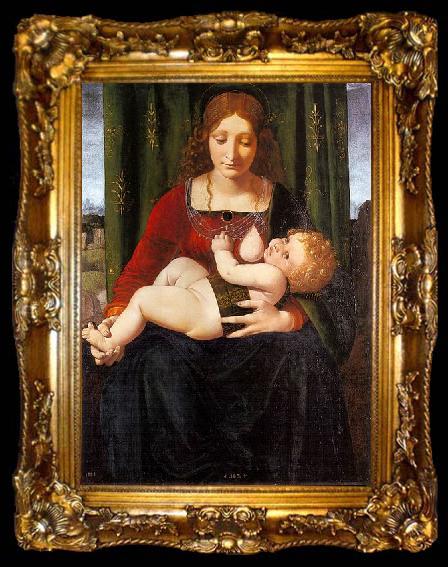 framed  Giovanni Antonio Boltraffio Virgin and Child, ta009-2