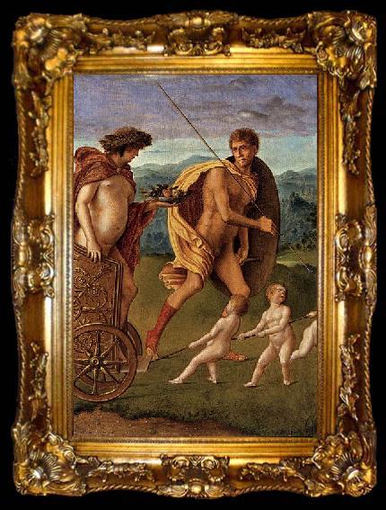 framed  Giovanni Bellini Four Allegories: Lust, ta009-2