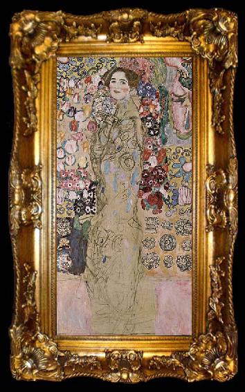 framed  Gustav Klimt Portrat der Maria Munk, ta009-2