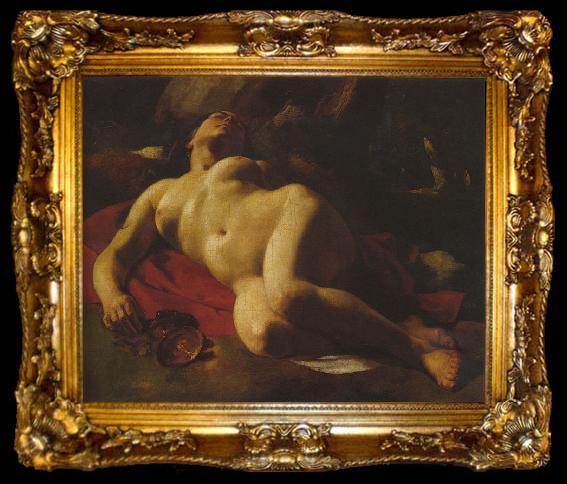 framed  Gustave Courbet La Bacchante, ta009-2