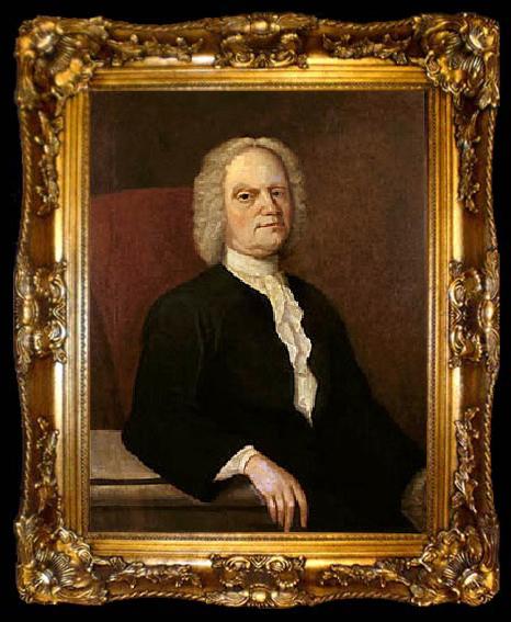 framed  Gustavus Hesselius Self-portrait, ta009-2