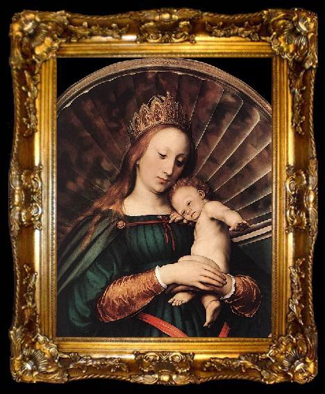 framed  HERRERA, Francisco de, the Younger Darmstadt Madonna, ta009-2