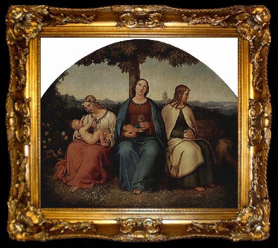 framed  HESS, Heinrich Maria von Liebe, Glaube, Hoffnung, ta009-2
