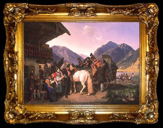 framed  HESS, Heinrich Maria von Sankt Leonhardsfest in Fischhausen am Schliersee, ta009-2