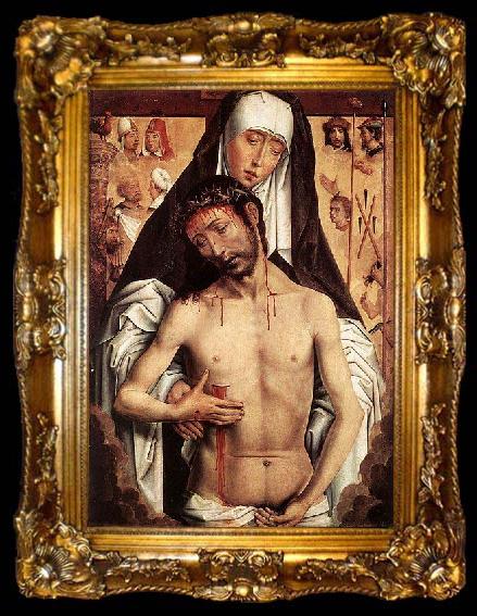framed  Hans Memling The Virgin Showing the Man of Sorrows, ta009-2