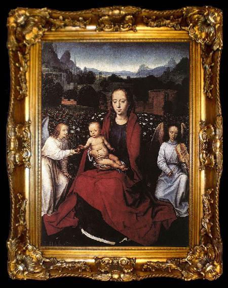 framed  Hans Memling Virgin and Child in a Rose, ta009-2