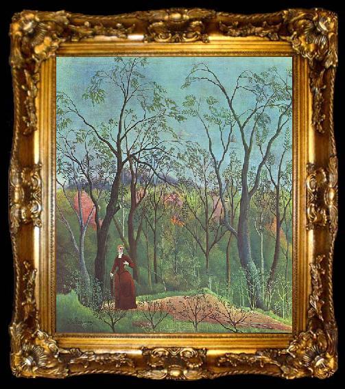 framed  Henri Rousseau Am Waldrand, ta009-2