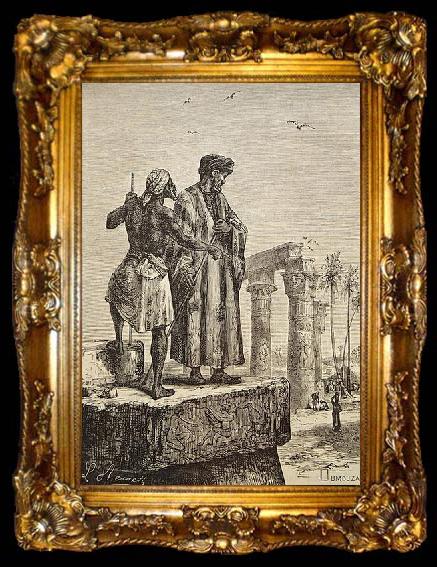 framed  Hippolyte Leon Benett Ibn Battuta in Egypt, ta009-2