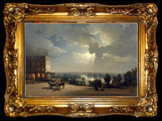 framed  Hippolyte Sebron Vue De La Campagne De Richmond, ta009-2
